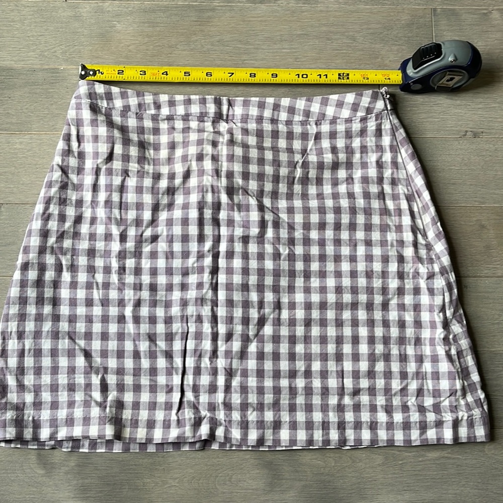 Checkered mini skirt